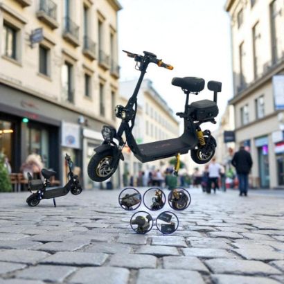 صورة سكوتر كهربائي تصميم عصري وتقنيات حديثة